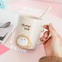 Imagem de Caneca Infantil BPA FREE Com Alça e Colher em Aço Inox