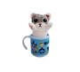 Imagem de Caneca Infantil Café Chá 200ml + Chaveiro de Gato Presente