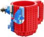 Imagem de Caneca Lego Bloco De Montar Peças 3d Plastico Color - 420ml