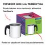 Imagem de Caneca Leiteira Fervedor Tramontina Indução Aço Inox 1,4 Litros C/ Baquelite