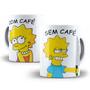 Imagem de Caneca Lisa Simpsons Com Café Sem Café Porcelana