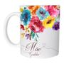 Imagem de Caneca Mãe Gratidão Floral Colorido de Plástico Rígido