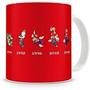 Imagem de Caneca Mario Bros Linha do Tempo xicara cafe personalizada presente amigo amiga dia dos pais mães