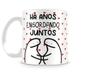 Imagem de Caneca meme flork há anos engordando juntos