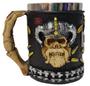 Imagem de Caneca Metal Caveira 400Ml Viking Medieval