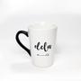 Imagem de Caneca Mini Tulipa195 Ml Branco/Preto Dela Seta Coração