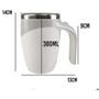 Imagem de Caneca Mixer Copo Térmico Café Chá Shake Misturador Automático 390ml