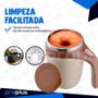 Imagem de Caneca Mixer Inox Automatica Eletrica Chá Café Shakes Capuccino Comércio Espumante Suco Potente Shaker Copo Bebidas