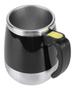 Imagem de Caneca Mixer Inox Copo Termico Oval 400Ml Branca