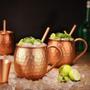 Imagem de Caneca Moscow Mule 480ml Cobre Drinks Bar Aço Inox