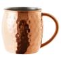 Imagem de Caneca Moscow Mule Martelada 470ml Aço Inox Rosê Gold Cobre