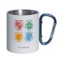 Imagem de Caneca Mosquetão Hogwarts 300ml Aço Inox Harry Potter Zona Criativa - 10026012