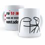 Imagem de Caneca namorados  Flork  Eu te amo, mas as vezes dá vontade de... Caneca Branca Personalizada