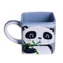 Imagem de Caneca Panda Pandinha 3D Cubo Quadrada Cerâmica 300ML - Zona Criativa