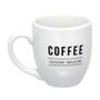 Imagem de Caneca Para Café Com Leite Sucos Com 300ml Porcelana Branca Manhattan