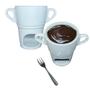 Imagem de Caneca para Fondue Individual Porcelana Branca 250ml