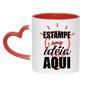 Imagem de Caneca Personalizada Alça coração