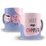 Imagem de Caneca Personalizada café com biscoito você me completa