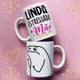 Imagem de Caneca personalizada de cerâmica Linda estressada e  Mãe