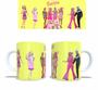 Imagem de Caneca Personalizada de Porcelana Barbie e Ken Amarelo M9