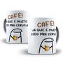 Imagem de Caneca Personalizada - Flork Bento, Café já que é muito cedo pra cerveja