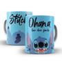 Imagem de Caneca Personalizada Lilo & Stitch Café Diversos Caneca Lilo Stitch 3D casal Ohana personalizada.