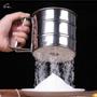 Imagem de Caneca Polvilhador Peneira com Gatilho Aço Inox Manual Açúcar Farinha Tapioca