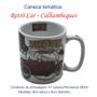 Imagem de Caneca Porcelana 300ml Temática curta o momento para café chá chocolate