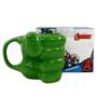 Imagem de Caneca Porcelana 3D Mão Hulk Vingadores - 350 ml