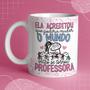 Imagem de Caneca porcelana branca 325ml - Flork dia dos professores