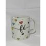 Imagem de Caneca porcelana branca decorada faixa 280 ml