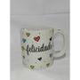 Imagem de Caneca porcelana branca decorada faixa 280 ml