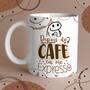 Imagem de Caneca Porcelana Flork depois do café eu me expresso  325 ml