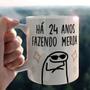 Imagem de Caneca Porcelana Há 24 Anos Fendo Merda Flork Presente