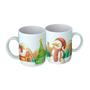 Imagem de Caneca Porcelana  Natal 325ml Boneco de Neve Presente