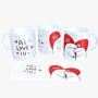 Imagem de Caneca Porcelana Personalizada Flork I love iu