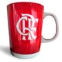 Imagem de Caneca Porcelana Premium BrasFoot Flamengo 260 ML Licenciada Branco