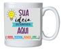 Imagem de Caneca Porcelana Tema Dinheiro  mil cruzeiros