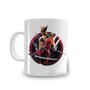 Imagem de Caneca Porcelana Wolverine e Deadpool Marvel FIlme Branca