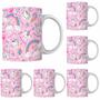 Imagem de Caneca Porcelana Xícara de Café  Com Unicórnio Kit 4 Unid