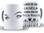 Imagem de Caneca Porta Lápis Divertida Porcelana Xícara 325ml + Caixa Presente