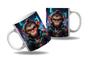 Imagem de Caneca Presente Geek Nerd Cyberpunk Macaco Floresta Tecno HD