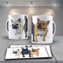 Imagem de Caneca Presente Porcelana 325Ml Tema Animais Dog Buldogue 3