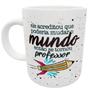 Imagem de Caneca professor que muda o mundo presente profissão