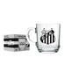 Imagem de Caneca Santos em Vidro 300ml - Allmix