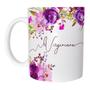 Imagem de Caneca Signo Virgem Floral Colorido de Plástico Rígido