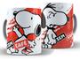 Imagem de Caneca Snoopy Com Café Divertida Porcelana Xícara 325ml + Caixa Presente