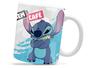 Imagem de Caneca Stitch Com Café Divertida Porcelana Xícara 325ml + Caixa Presente