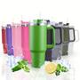 Imagem de Caneca Térmica 1200ml Inox Com Canudo, Alça e Isolamento Lançamento