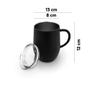 Imagem de Caneca Térmica Aço Inox Black Com Tampa Mimo Style